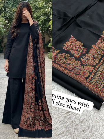 Wool pashmina 3-piece