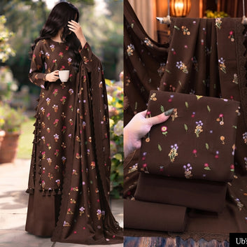 Danak embroidered 3pc suits